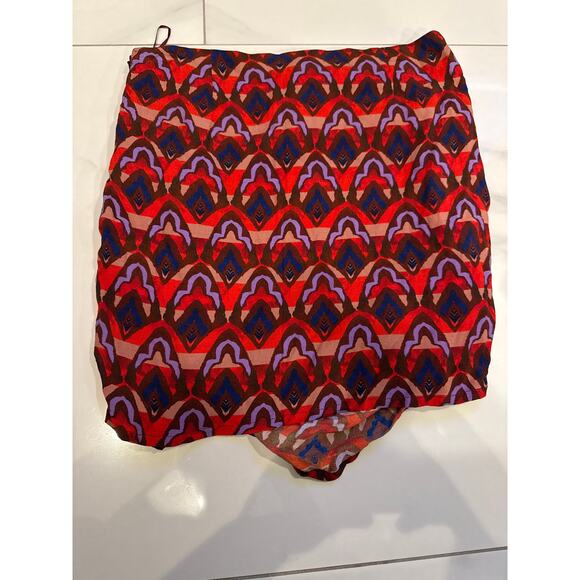 Anthropologie Dolan Left Coast Collection Ruched Ruffle Mini Skirt Sz M - Picture 4 of 8